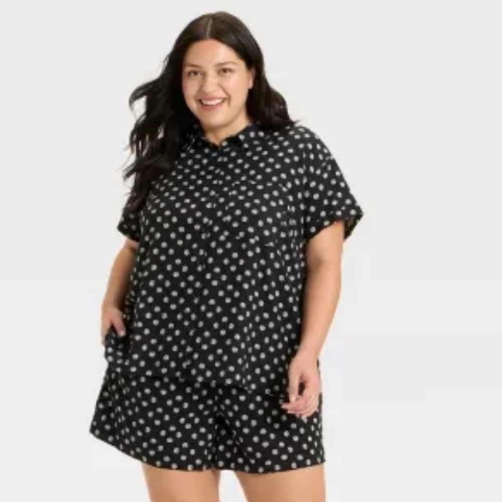 Ava & Viv Black Shell Shirt